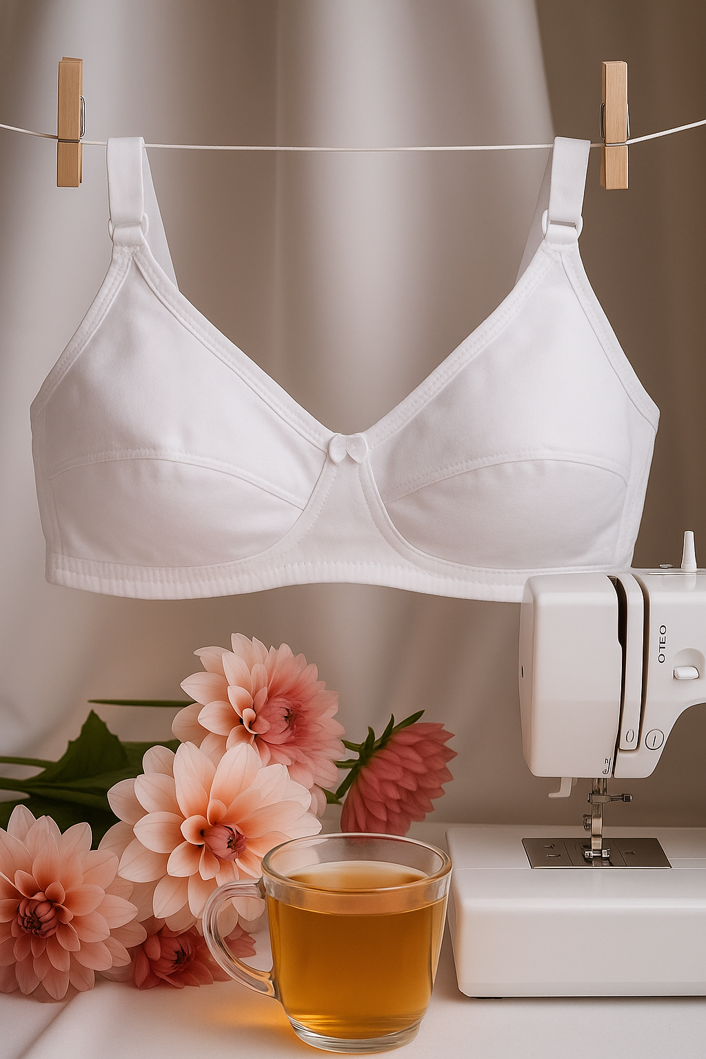 Brasier de maternidad de algodon Jockey blanco 42C